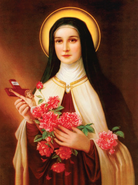Oct 1st: Morning Offering Of St. Therese Prayer Card